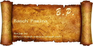Basch Pamina névjegykártya